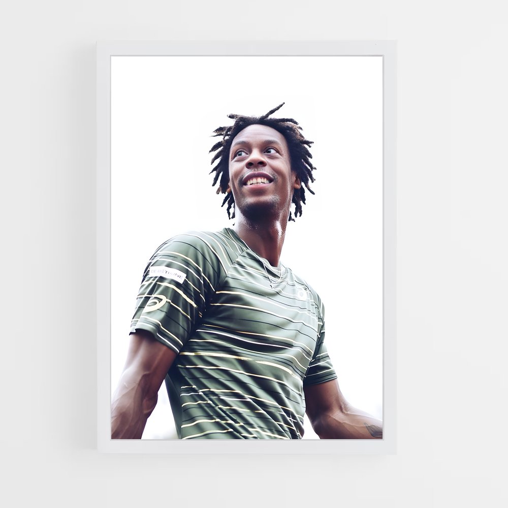 Poster Le Champion aux Dreads – affiche Tennis (vue 3)